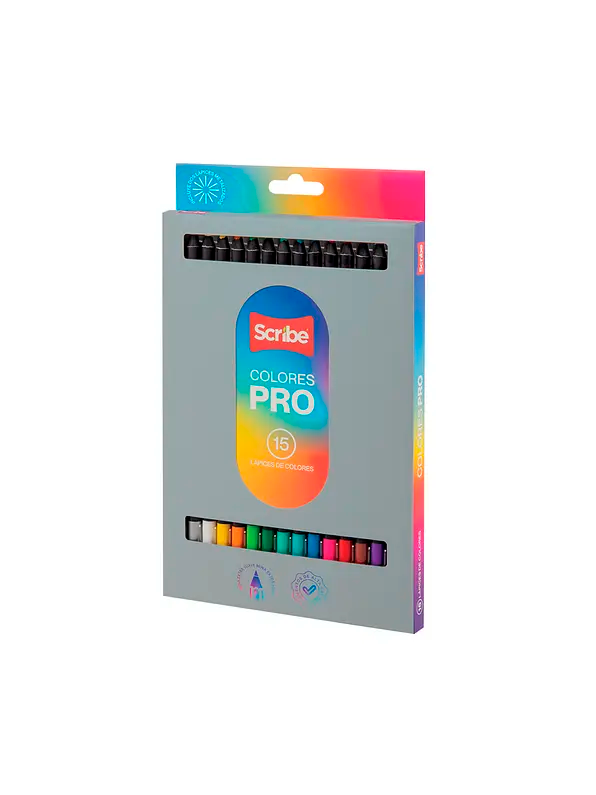 Colores Scribe Pro Unipunta x15 Unidades