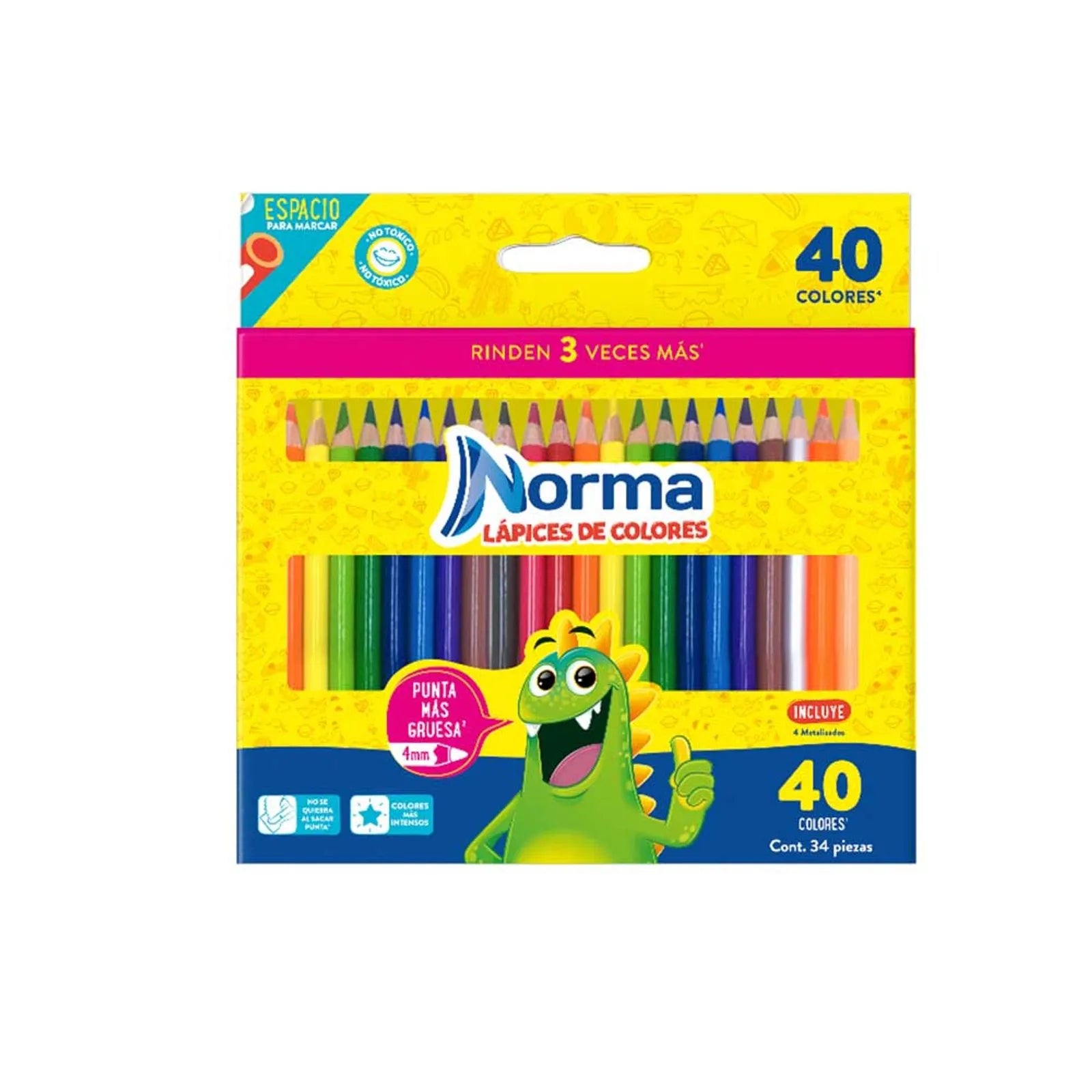 Colores Norma x40 Colores Punta 4mm