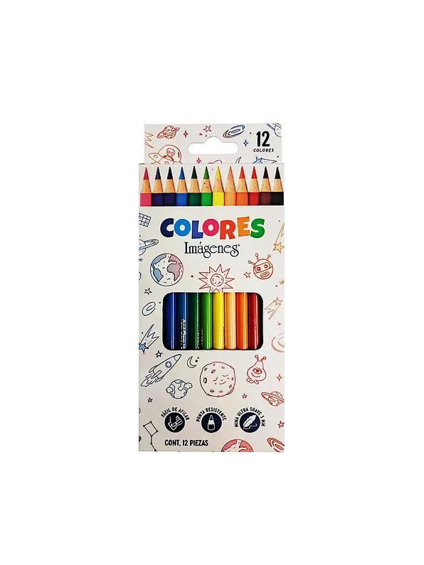 Colores Norma Imagenes x12 Unidades Punta 3mm