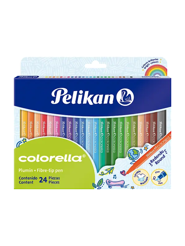 Plumones Lavables Pelikan Colorella Star x24 Unidades