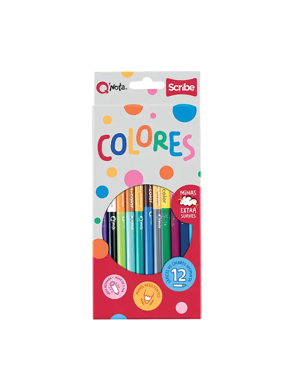 Colores Qnota Scribe Unipunta x12 Unidades