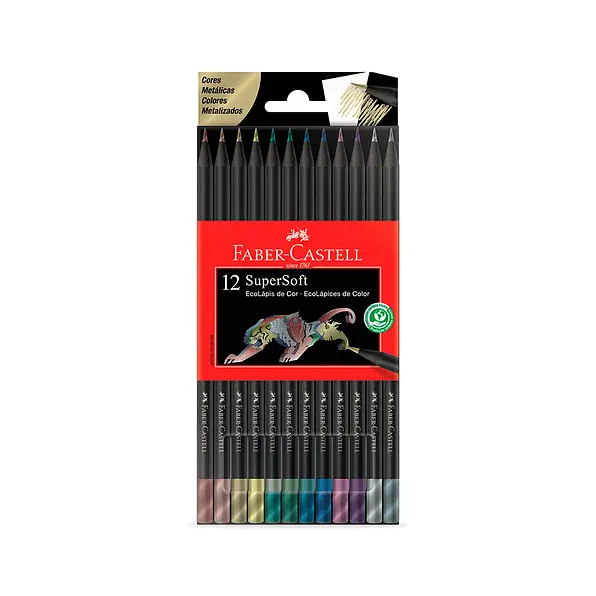 Colores Supersoft Metalicos x12 Unidades Faber-Castell