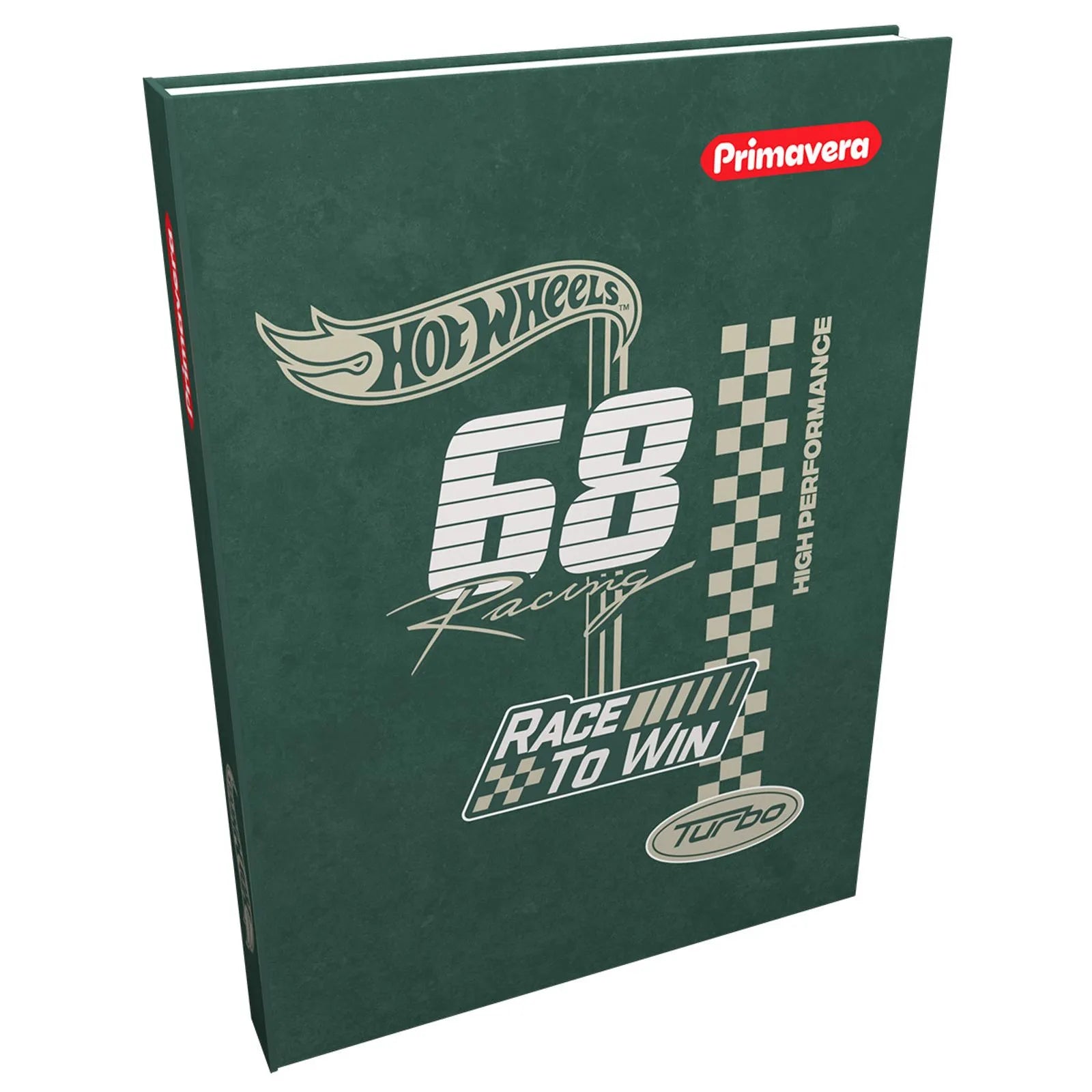 Agenda 7 Materias Hot Wheels Pequeña Cosida Cuadros 175 Hojas Primavera