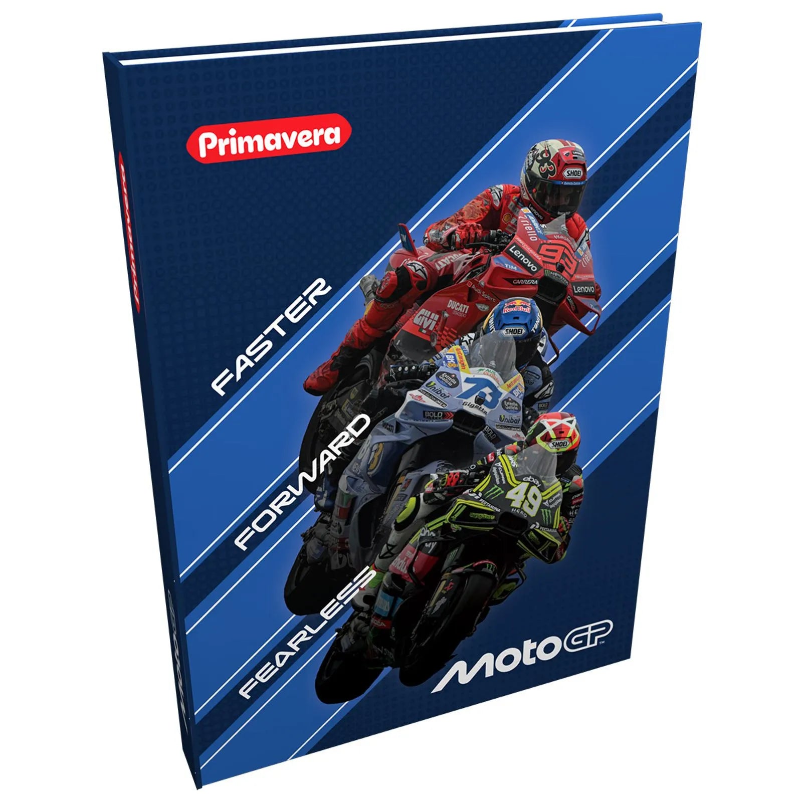 Agenda 7 Materias Moto Gp Pequeña Cosida Cuadros 175 Hojas Primavera