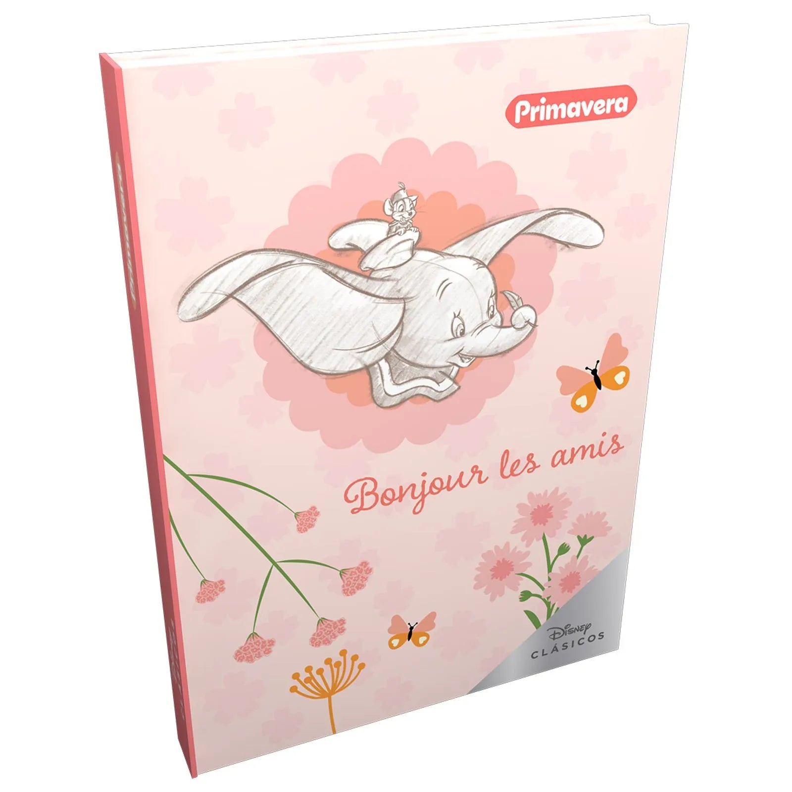 Agenda Dumbo Pequeña Cosida Cuadros Primavera