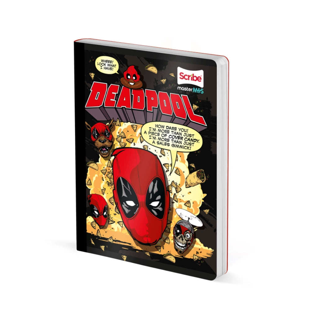 Cuaderno Cosido Doble Pauta Deadpool 100 Hojas