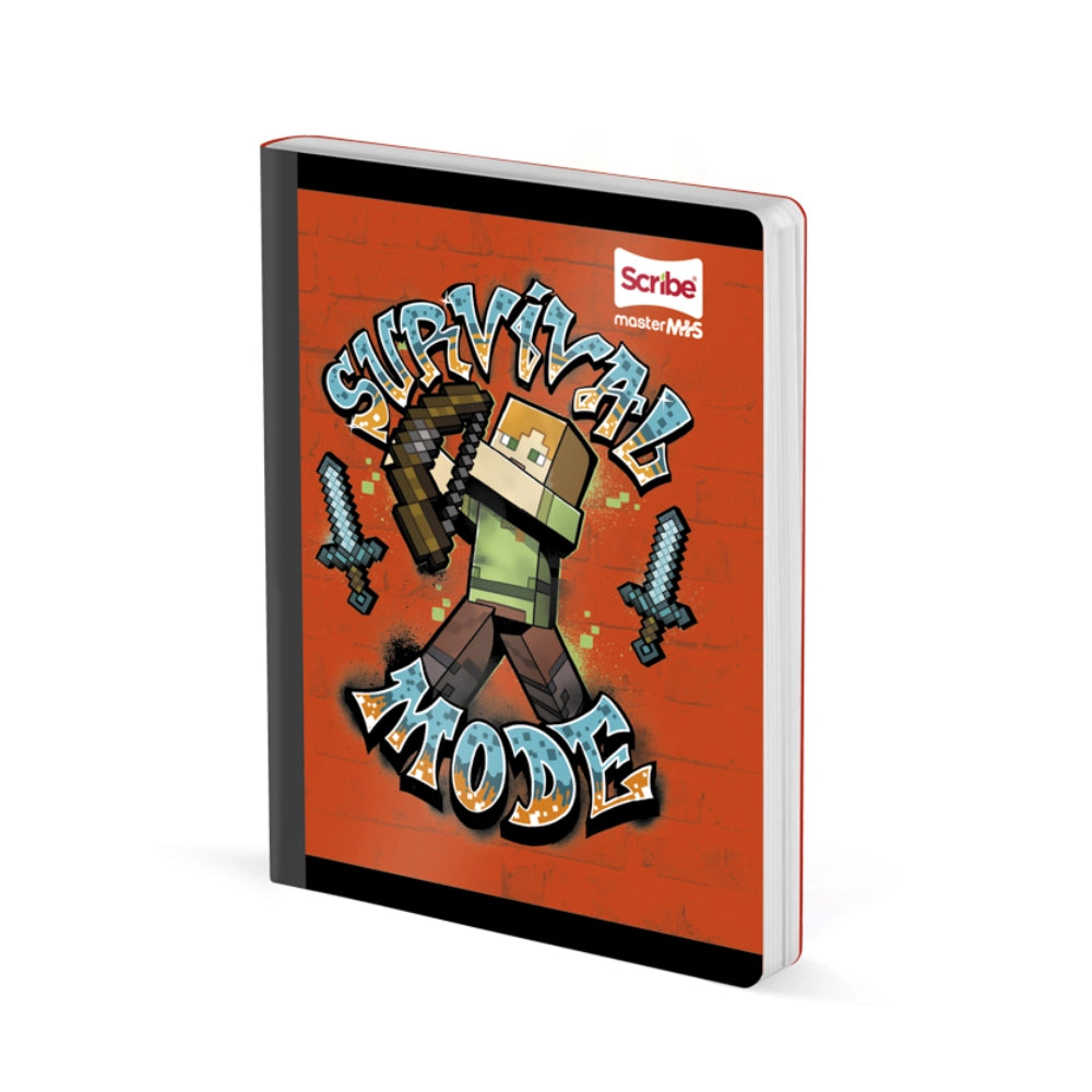 Cuaderno Cosido Doble Pauta Minecraft 100 Hojas
