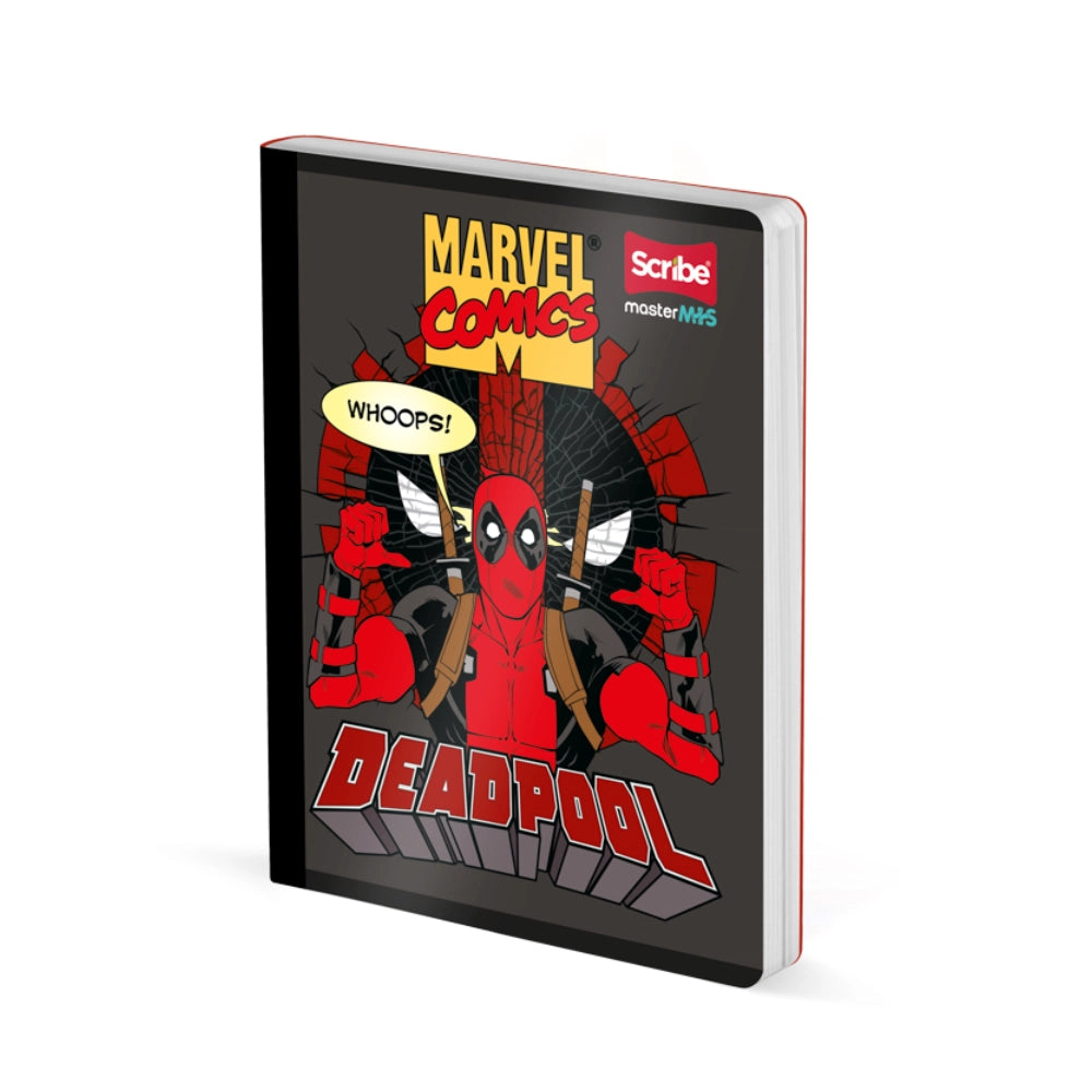 Cuaderno Cosido Doble Pauta Deadpool 50 Hojas