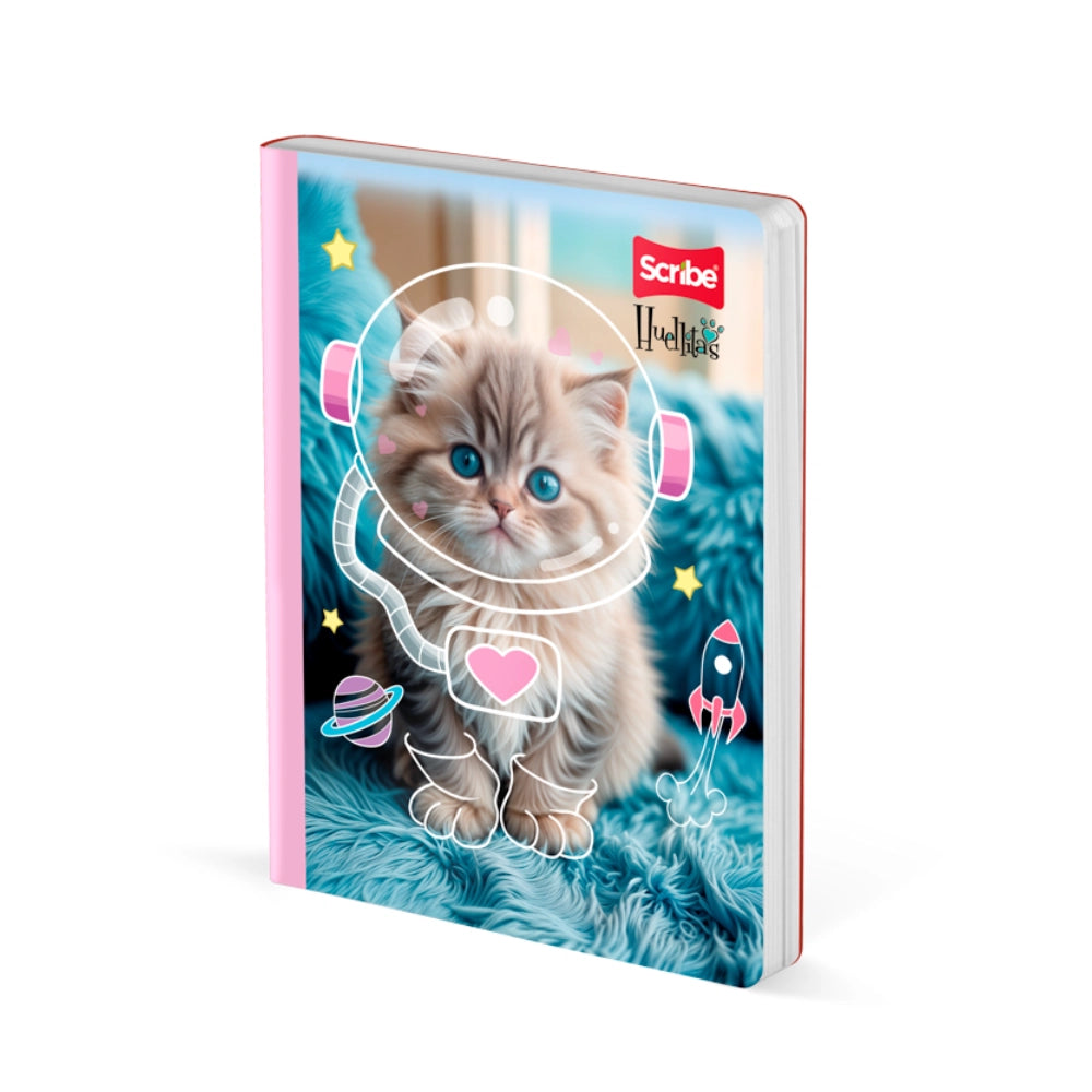 Cuaderno Cosido Cuadriculado Huellitas 100 Hojas