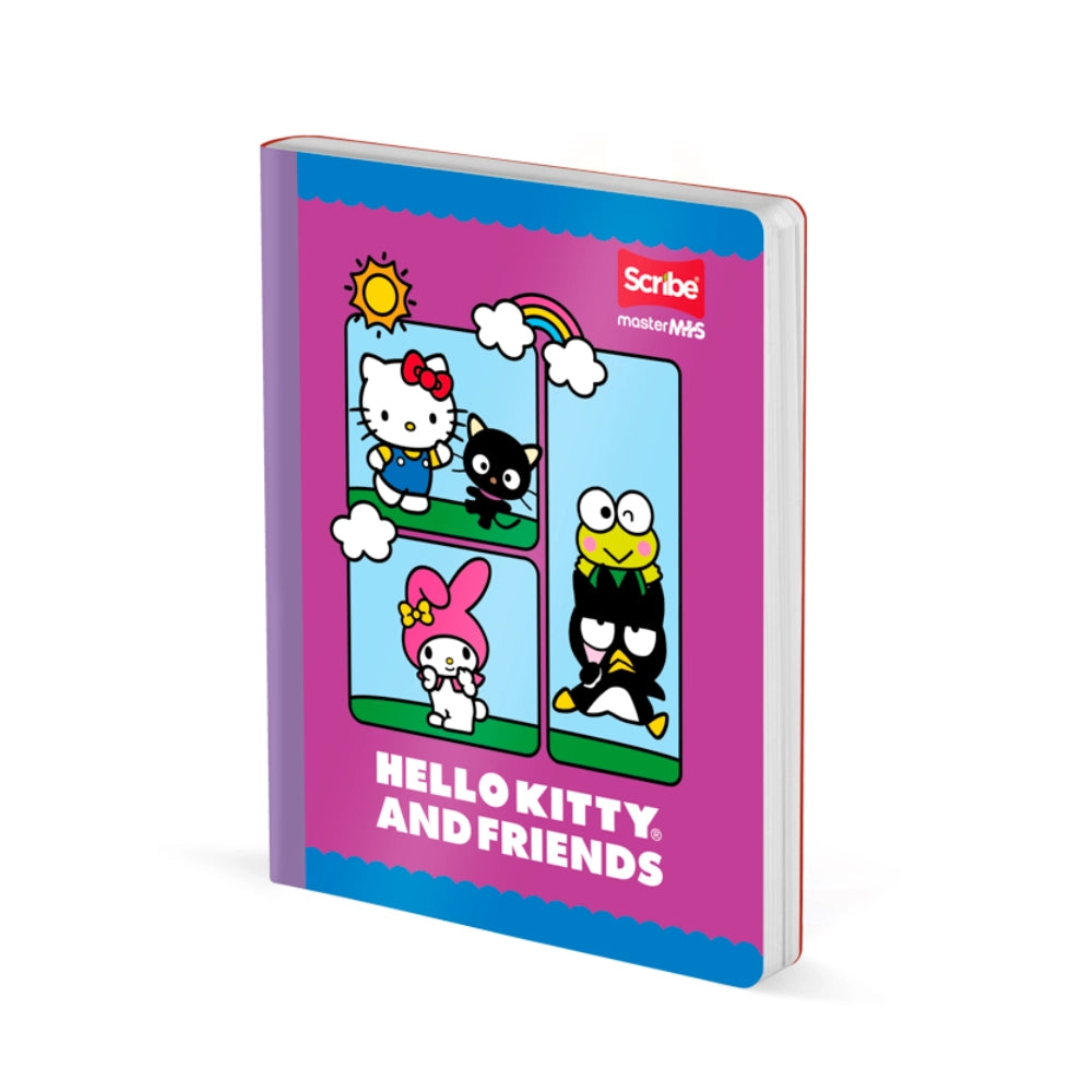 Cuaderno Cosido Cuadriculado Hello Kitty & Friends 50 Hojas