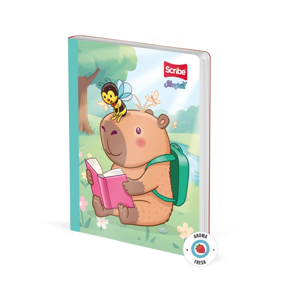 Cuaderno Cosido Cuadriculado Capibara Magical 50 Hojas
