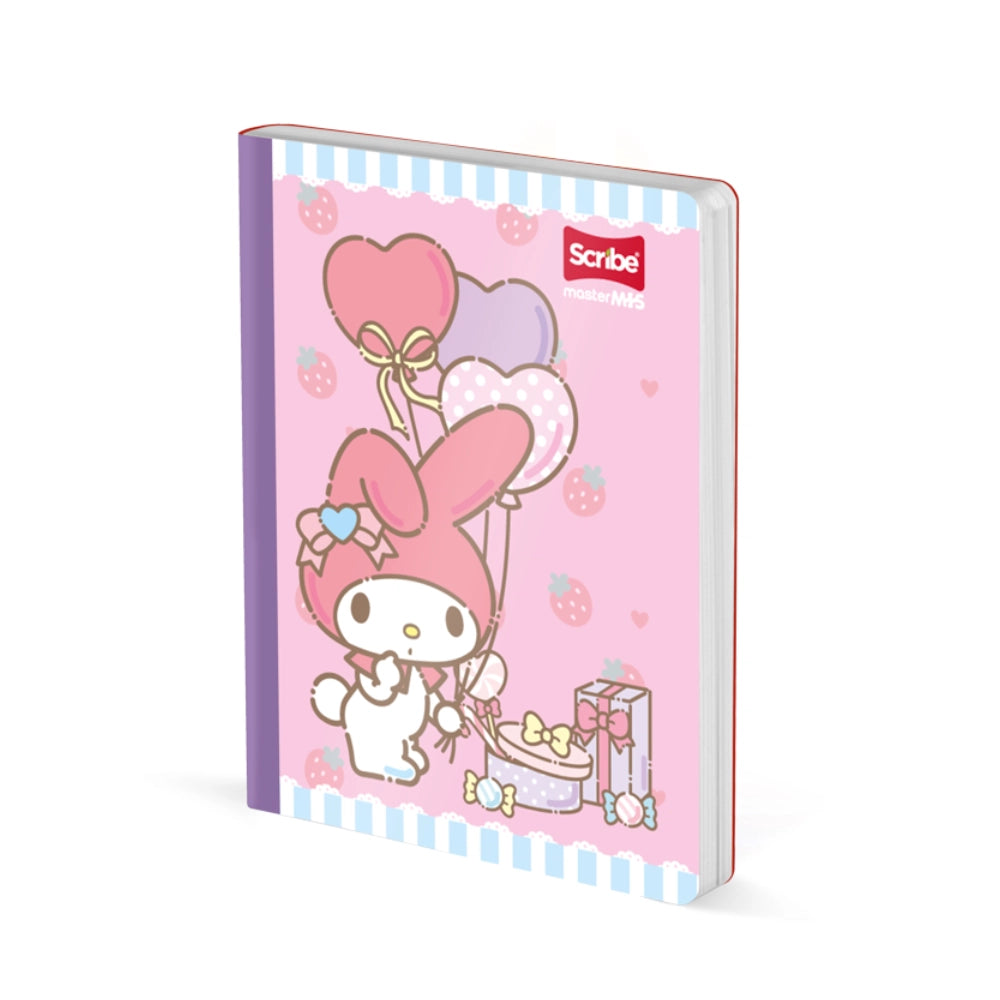 Cuaderno Cosido Doble Pauta My Melody 50 Hojas