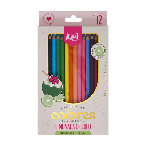 Colores Kiut x12 Unidades Aroma Limonada de Coco