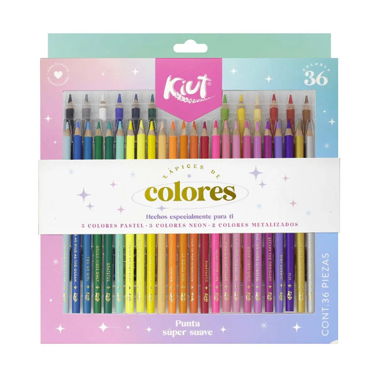 Colores Kiut x36 Unidades Unipunta 4mm