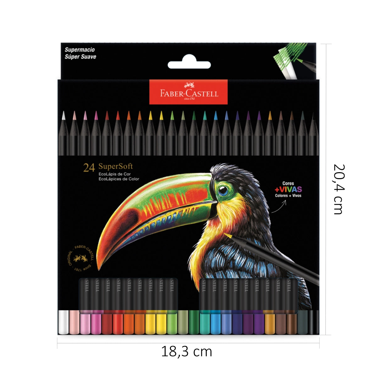 Colores Supersoft Eco x24 Unidades Faber-Castell