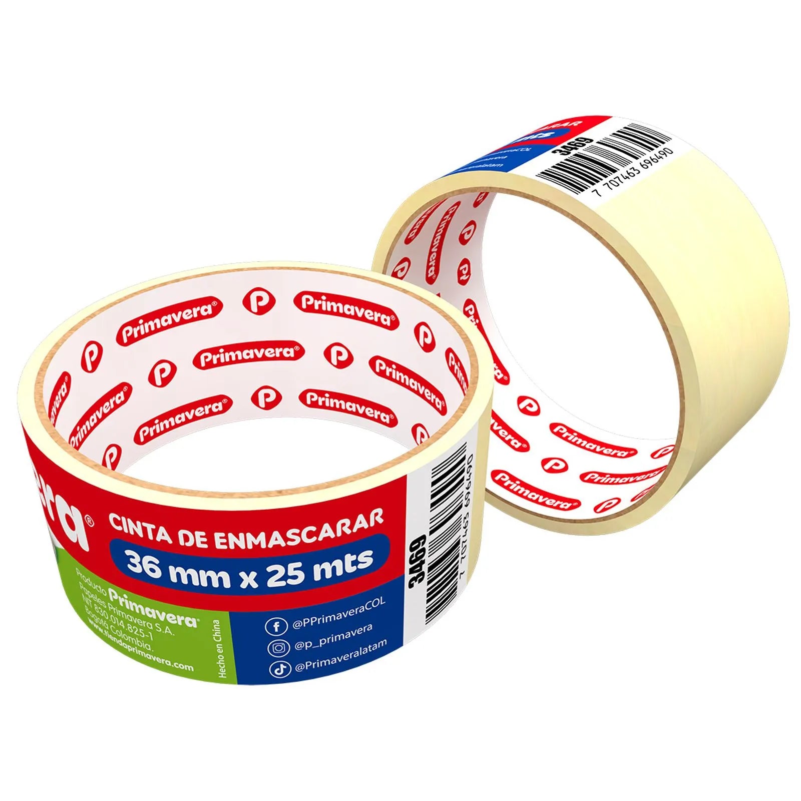 Cinta de Enmascarar Primavera 36mmx25 Metros