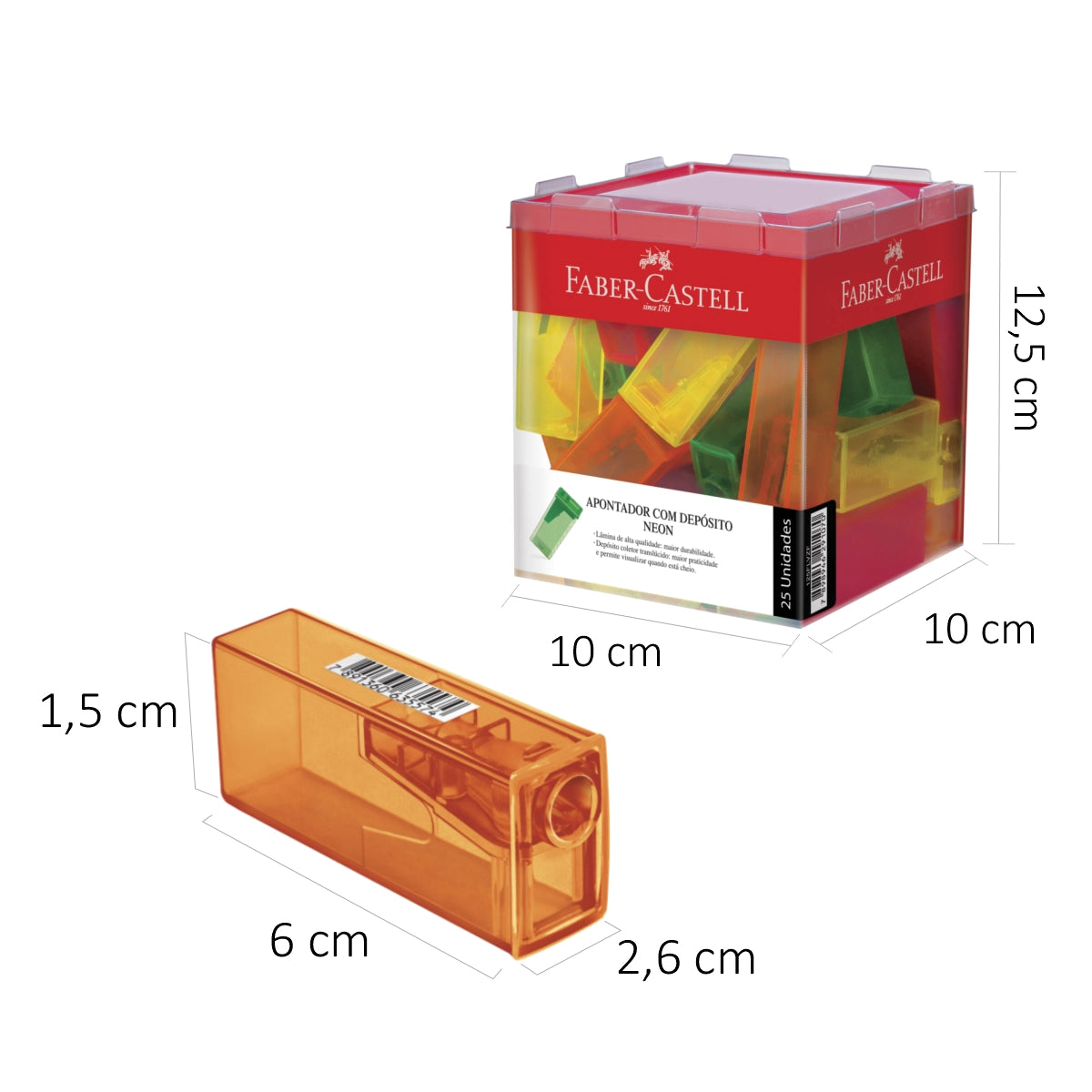 Tajalapiz Faber-Castell 125 deposito Fluorescente Unidad